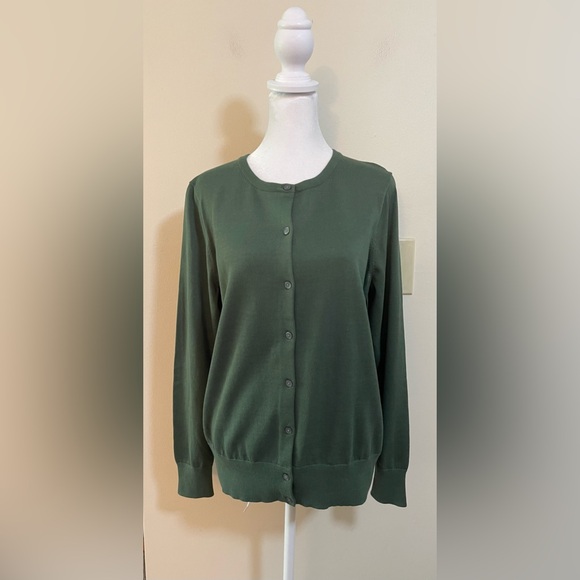 Lands’End Women’s Sweater Cardigan Button Down Size Medium. NWOT - Picture 4 of 17